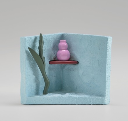 Ron Nagle, Pink Flamenco (2021), via Matthew Marks