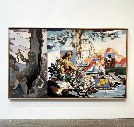 David Salle, Ice Flow (2001), via Art Observed