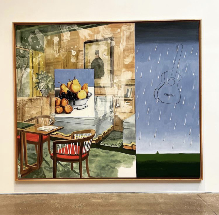 David Salle, Sky King (1998), via Art Observed