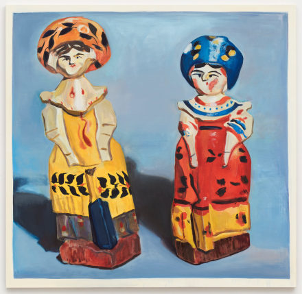Ella Kruglyanskaya, Two Dolls (2018), via Bortolami