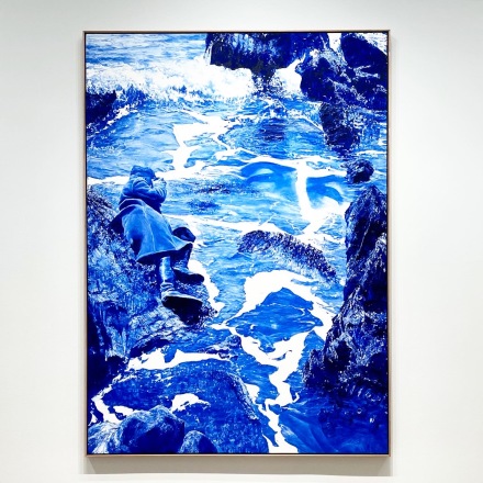 Mark Tansey, Resight (2019), via Art Observed