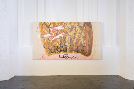 Rose Wylie, Battle in Heaven (Film Notes) (2008), via Zabludowicz Collection