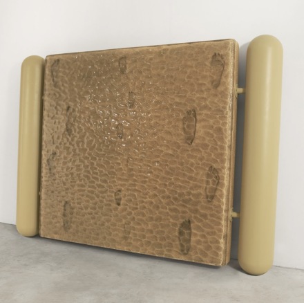 Ashley Bickerton, Floating Family Footprints (Flow Tide) 1 (2022), via Lehmann Maupin