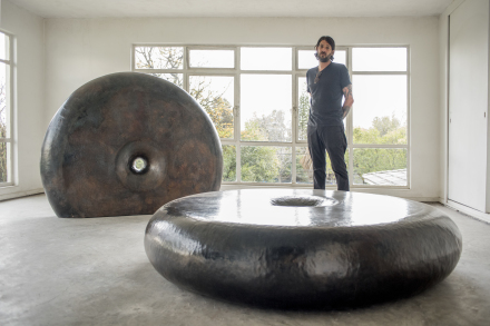 Brian Thoreen, Untitled Copper Works (The Last Tenant installation view), via Aleph Molinari.