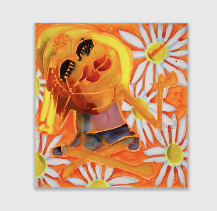 Katherine Bernhardt, Janice (2021), via David Zwirner