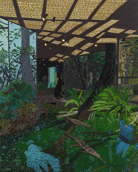 Jonas Wood, Future Zoo(2021), via David Kordansky