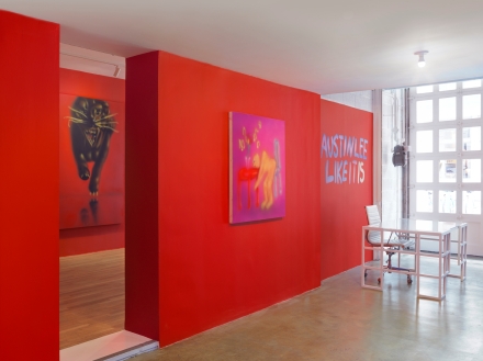 Austin Lee, Like It Is (Installation View), via Jeffrey Deitch