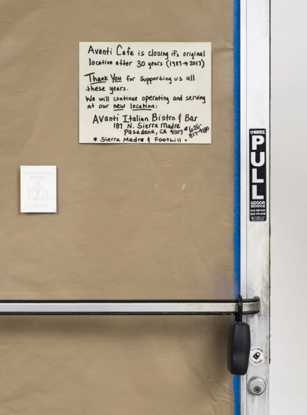 Fiona Connor, Closed Down Clubs, Avanti Cafe (detail) (2018), via Chateau Shatto