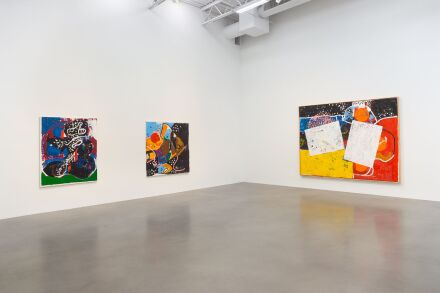 Joe Bradley, Bhoga Marga (Installation View), via Petzel