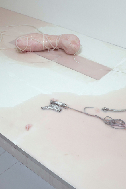 Mire Lee, Made of only hearts (detail) (2019), via the artist