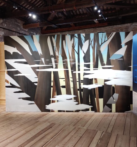 Tina Gillen at the Luxuembourg Pavilion