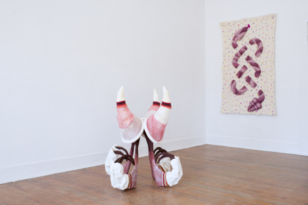 Amy Butowicz and Aurora Pellizi at Jeff Marfa