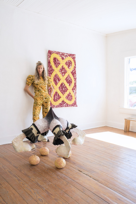 Willy Somma with pieces by Amy Butowicz and Aurora Pellizi. Photography by Aleph Molinari for Art Observed.