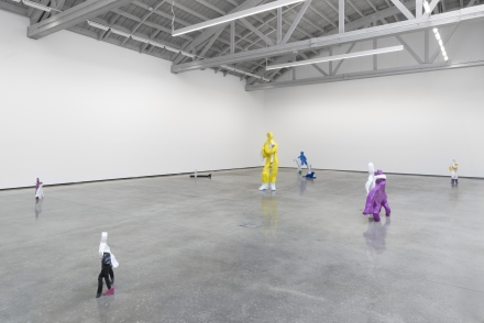 Valetin Carron, Barking Painting Sighs Heavenly (Installation View), via David Kordansky
