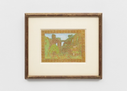 Philip Van Aver, Overgrown Ruins with Abandoned Shack (2008), via Bridget Donahue