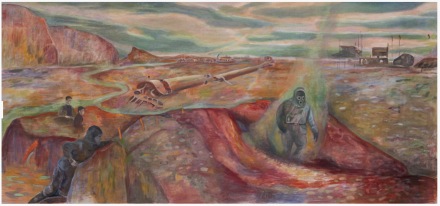 Jill Mulleady, Vermillion (2022), via Gladstone