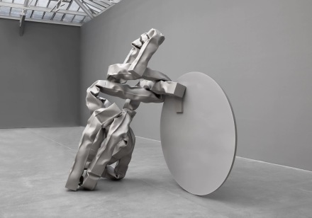 Carol Bove, Vase Face I / The Ascent to Heaven on a Dentist's Chair (2022), via David Zwirner