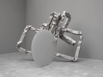 Carol Bove, Vase Face III / The Skeleton Juggling a Baby in the Central Tableau of Heaven (2022), via David ZwirnerZwirner