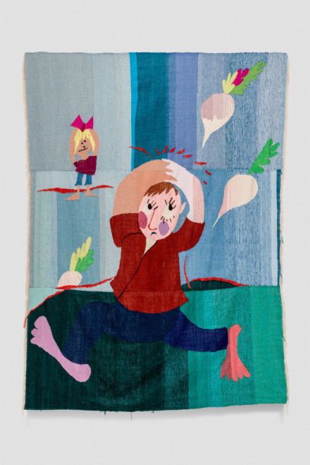 Christina Forrer, Turnips Falling (2022), via Luhring Augustine