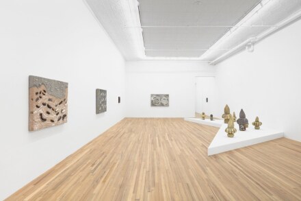 Erika Verzutti, Churros and Rain (Installation View), via Andrew Kreps
