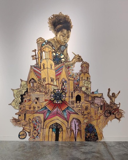 Swoon at Jeffrey Deitch