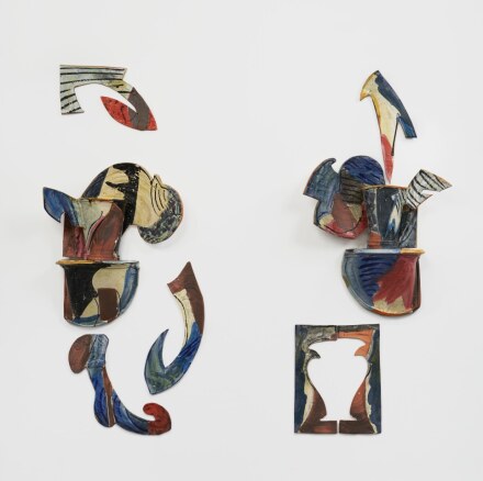 Betty Woodman, Balustrade Relief Vase 96-11 (1996), via David Kordansky