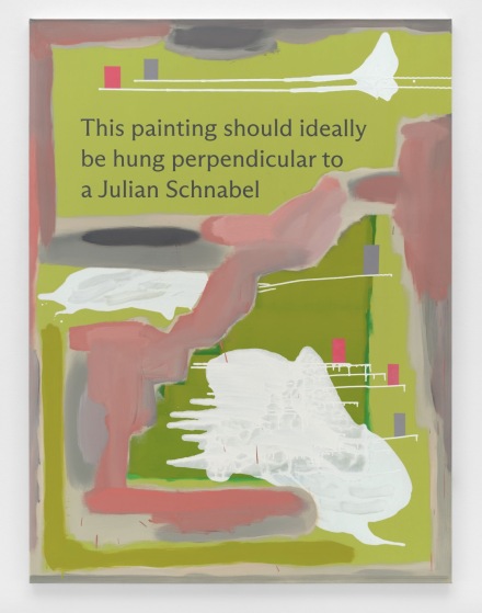 Jonathan Monk, This Painting (Schnabel) (2022), via Casey Kaplan