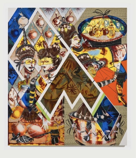 Lari Pittman, Assembly (2011), via Lehmann Maupin