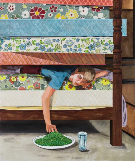 Hernan Bas, Conceptual Artist #11 (Performance based, his work centres on discomfort) (2022), via Victoria Miro