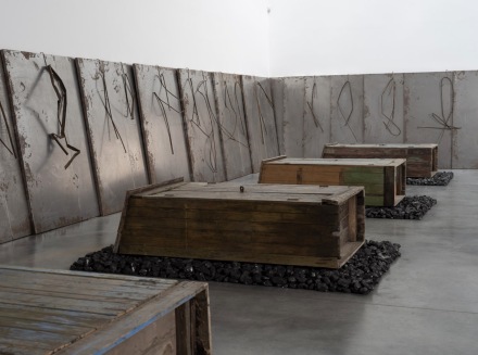 Jannis Kounellis (Installation View), via Gladstone Gallery