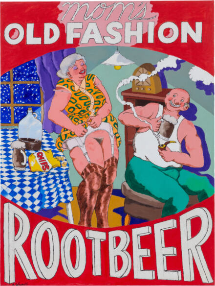 Robert Colescott, MOM'S OLD FASHION ROOT BEER (1974), via Venus Over Manhattan
