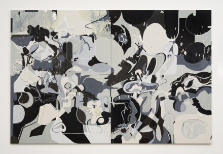 Michael Williams, Paired Puzzle 1 (Frog/Farm) (2020), via David Kordansky 