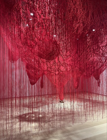 Chiharu Shiota, Signs of Life (Installation View) via Art Observed