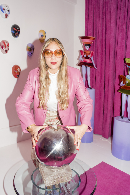 Portrait of the artist by Aleph Molinari for Art Observed.