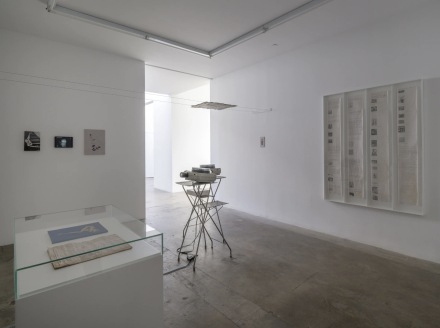 Mark Manders, Writing Skiapod (Installation View), via Tanya Bonakdar