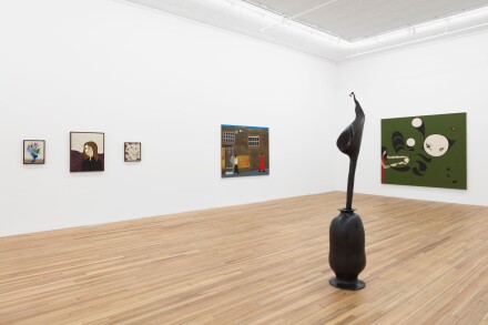 Clare Rojas, Go Placidly (Exhibition View), via Andrew Kreps