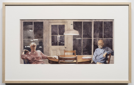 Robert Bechtle, Study for Portrero Table (1992), via Gladstone