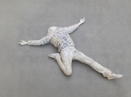 Mark Bradford, Death Drop (2023), via Hauser & Wirth