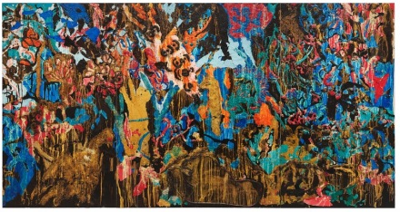 Mark Bradford, Jungle Jungle (2021), via Hauser & Wirth