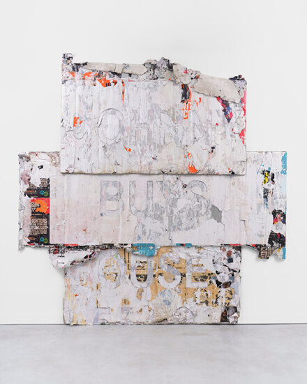 Mark Bradford, Manifest Destiny (2023), via Hauser & Wirth