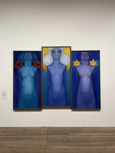 Piet Mondrian, Evolution (1911), via Art Observed