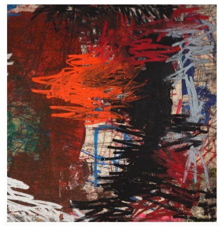 Oscar Murillo, manifestation (2020-2022), via Gagosian