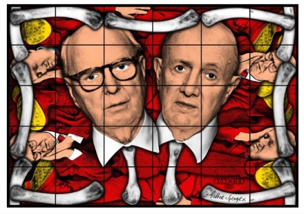 Gilbert & George, BONE TIES (2022), via Lehmann Maupin