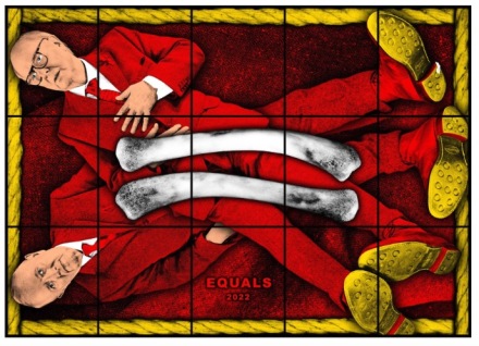 Gilbert & George, EQUALS (2022), via Lehmann Maupin