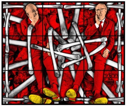 Gilbert & George, HA-HA (2022), via Lehmann Maupin