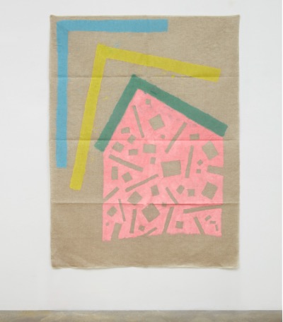 Giorgio Griffa, Campo Rosa (2022), via Casey Kaplan