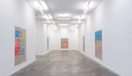 Giorgio Griffa, Oceanie (Installation View), via Casey Kaplan