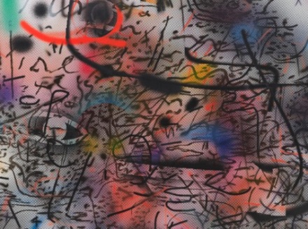 Julie Mehretu, Everywhen (detail)(2021-2023), via White Cube