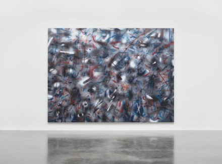 Julie Mehretu, They departed for their own country another way (2023), via White Cube