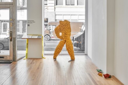 Michael Dean, Four Fuck Sakes (Installation View), via Andrew Kreps